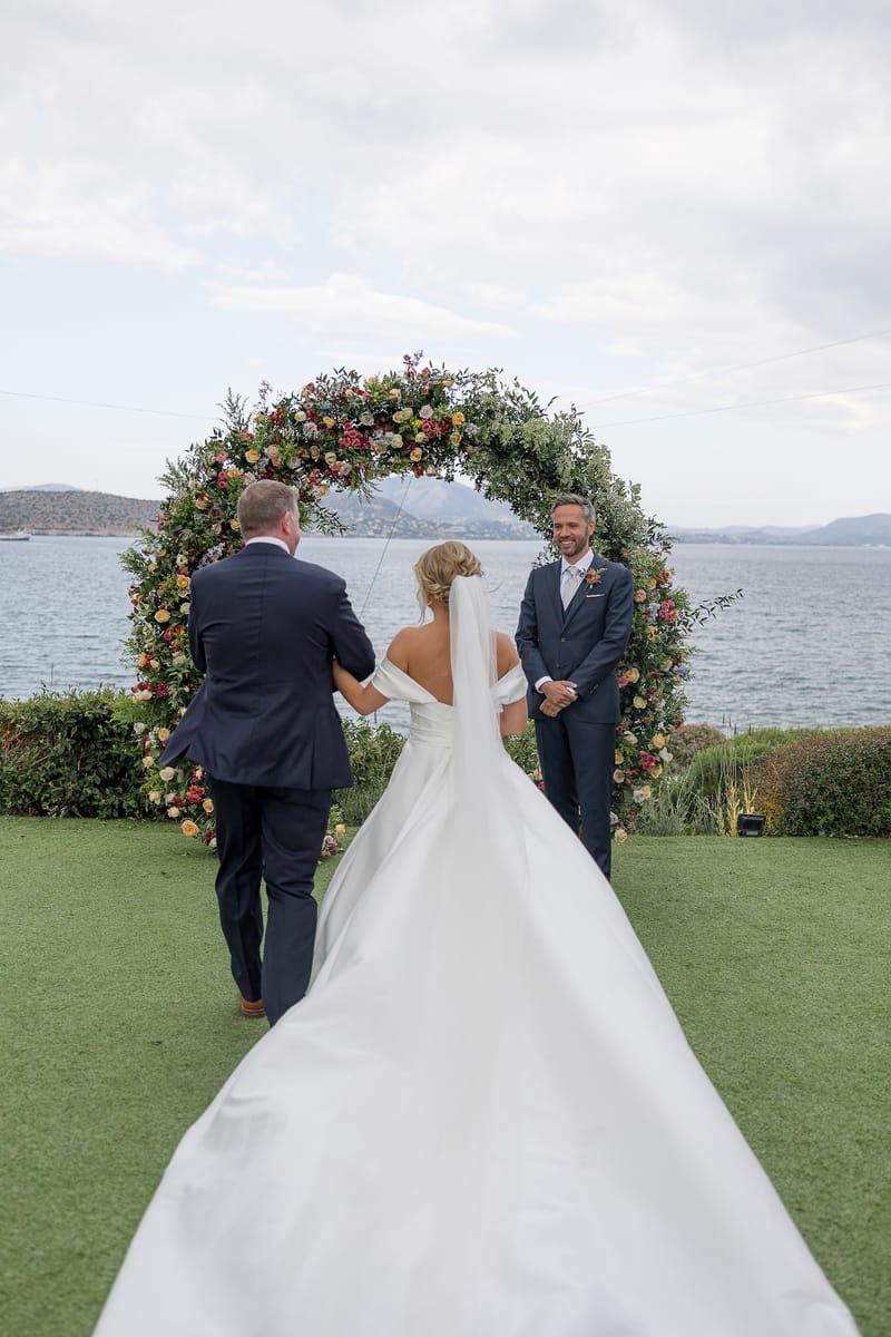 Lauren and Ioannis Wedding at the Gallery Venue of the Island Art and Taste venues in the Athenian Riviera