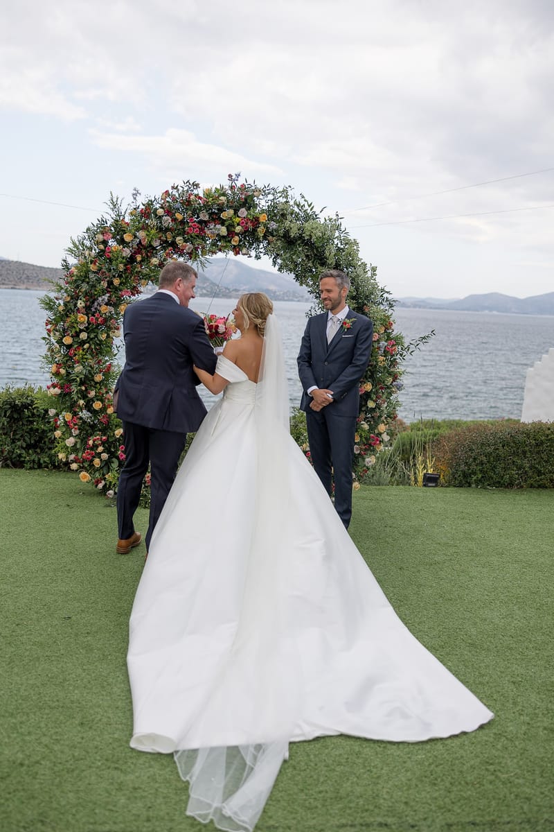 Lauren and Ioannis Wedding at the Gallery Venue of the Island Art and Taste venues in the Athenian Riviera