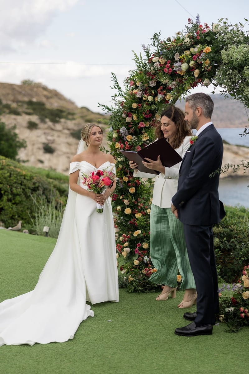 Lauren and Ioannis Wedding at the Gallery Venue of the Island Art and Taste venues in the Athenian Riviera