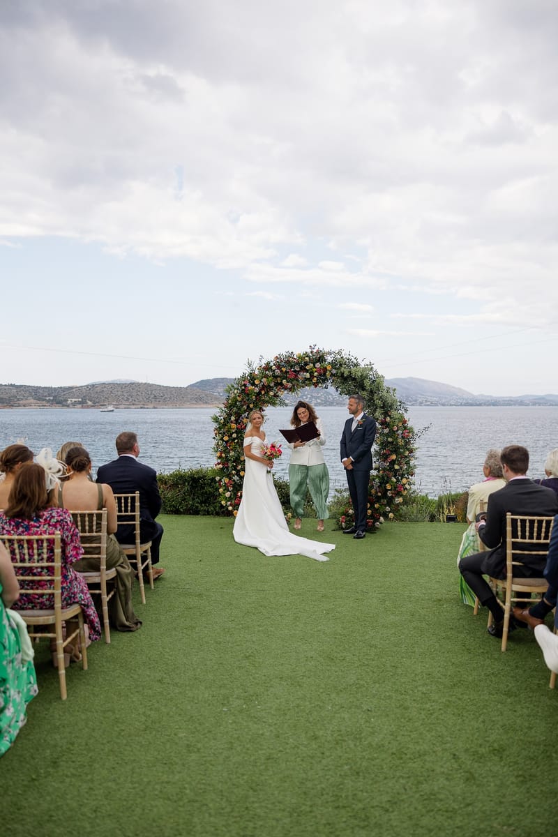 Lauren and Ioannis Wedding at the Gallery Venue of the Island Art and Taste venues in the Athenian Riviera