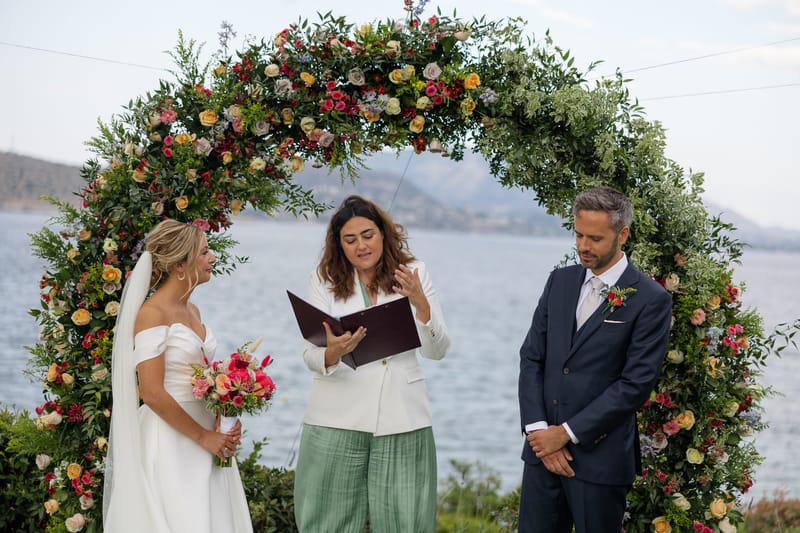 Lauren and Ioannis Wedding at the Gallery Venue of the Island Art and Taste venues in the Athenian Riviera