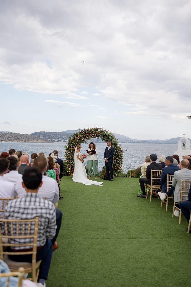 Lauren and Ioannis Wedding at the Gallery Venue of the Island Art and Taste venues in the Athenian Riviera
