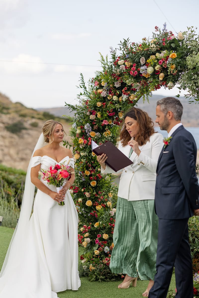 Lauren and Ioannis Wedding at the Gallery Venue of the Island Art and Taste venues in the Athenian Riviera