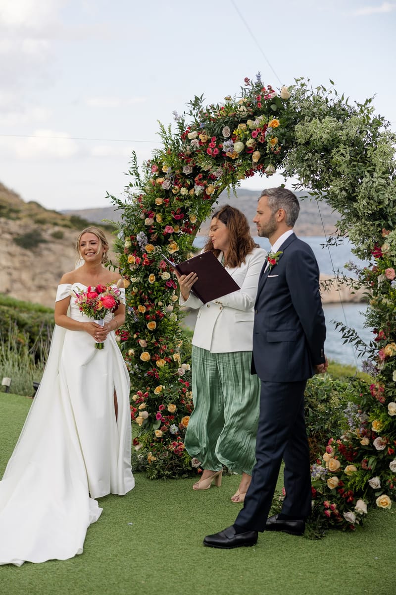 Lauren and Ioannis Wedding at the Gallery Venue of the Island Art and Taste venues in the Athenian Riviera