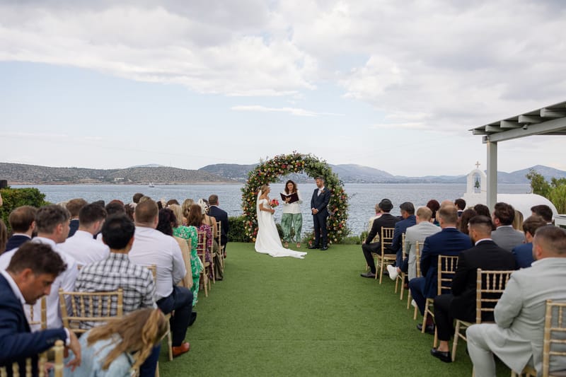 Lauren and Ioannis Wedding at the Gallery Venue of the Island Art and Taste venues in the Athenian Riviera