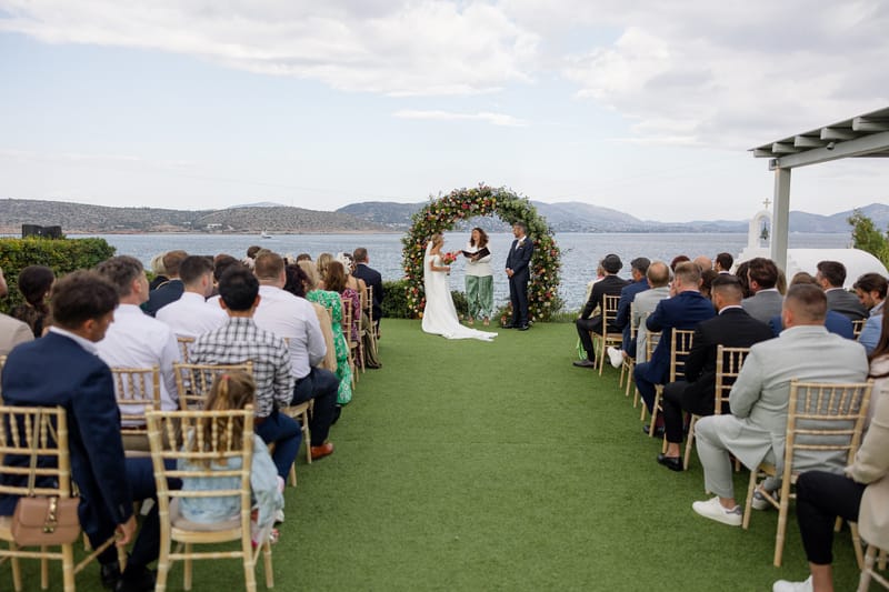 Lauren and Ioannis Wedding at the Gallery Venue of the Island Art and Taste venues in the Athenian Riviera