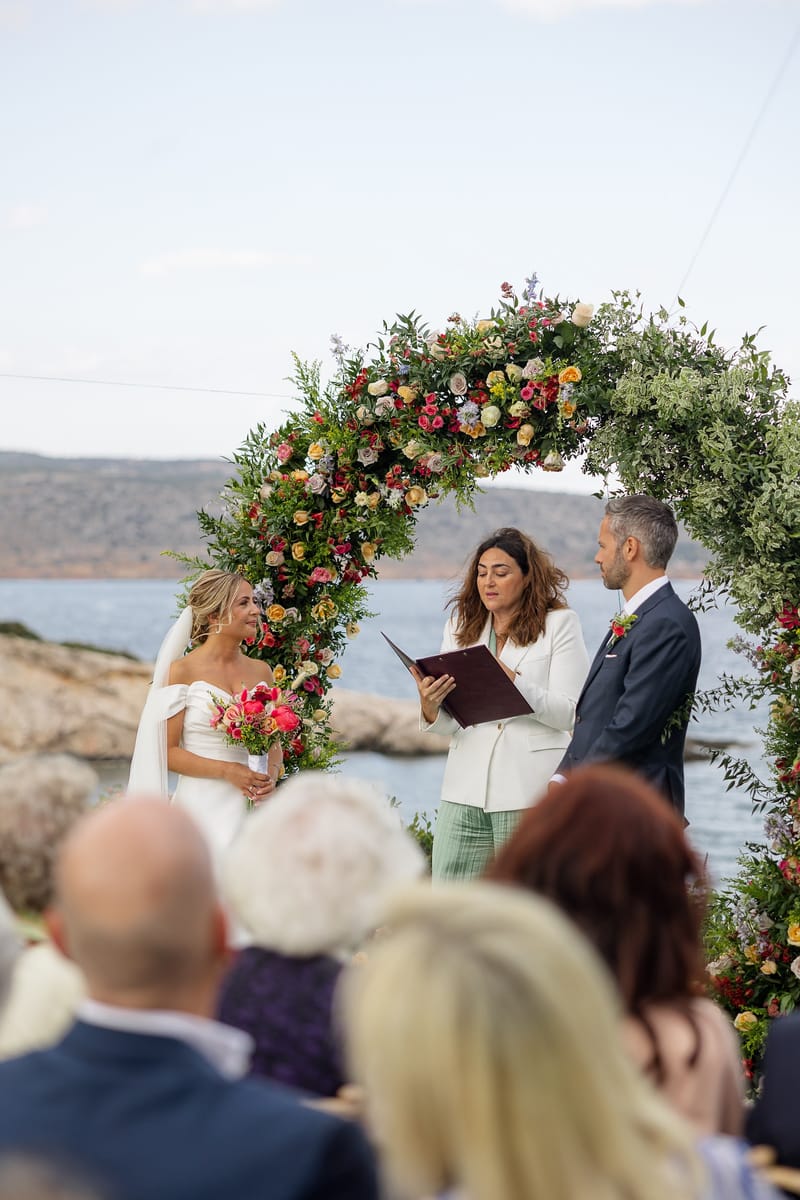 Lauren and Ioannis Wedding at the Gallery Venue of the Island Art and Taste venues in the Athenian Riviera