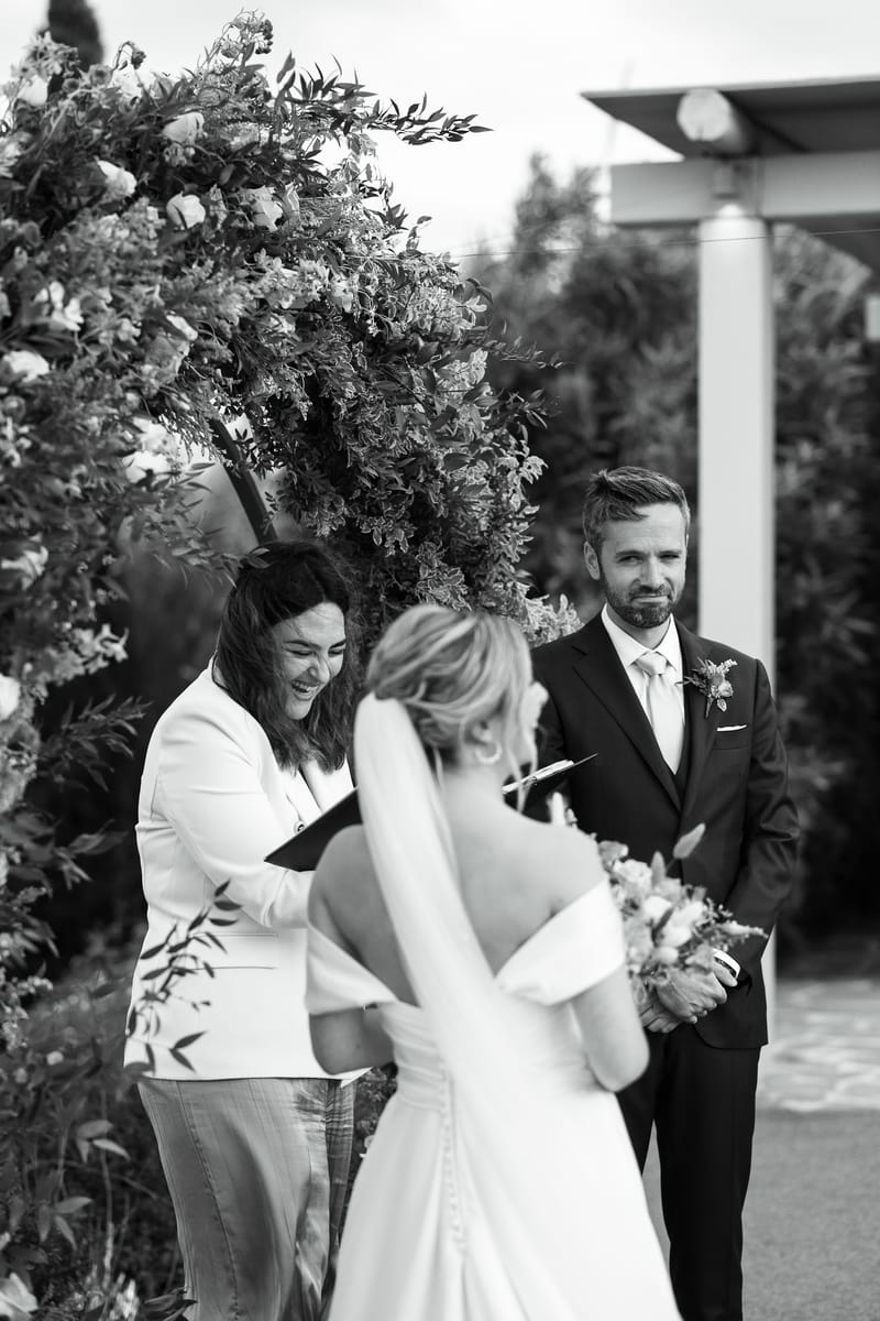 Lauren and Ioannis Wedding at the Gallery Venue of the Island Art and Taste venues in the Athenian Riviera