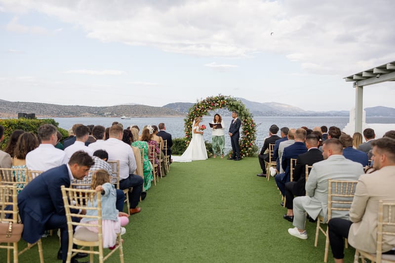 Lauren and Ioannis Wedding at the Gallery Venue of the Island Art and Taste venues in the Athenian Riviera