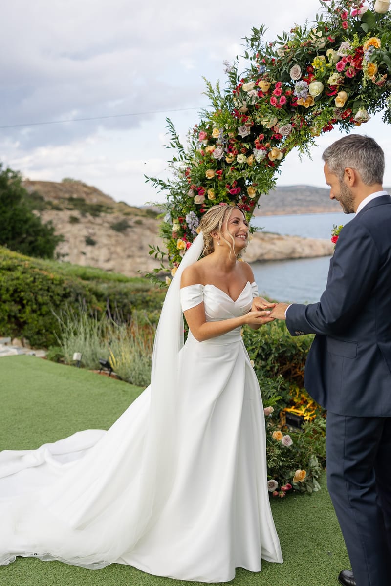 Lauren and Ioannis Wedding at the Gallery Venue of the Island Art and Taste venues in the Athenian Riviera