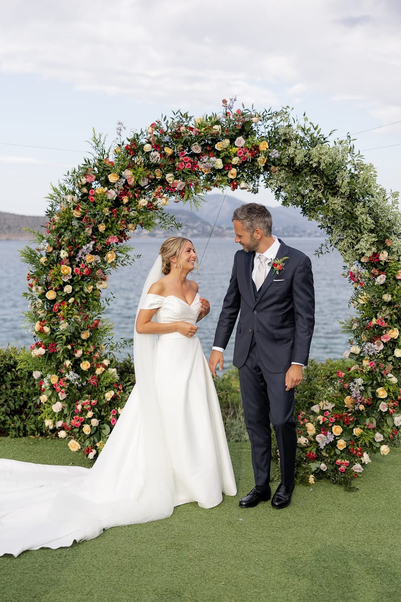 Lauren and Ioannis Wedding at the Gallery Venue of the Island Art and Taste venues in the Athenian Riviera