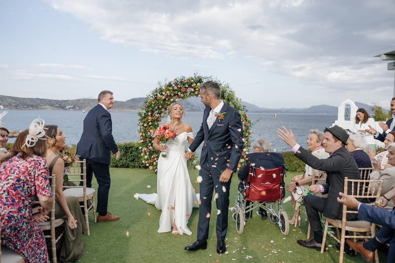 Lauren and Ioannis Wedding at the Gallery Venue of the Island Art and Taste venues in the Athenian Riviera