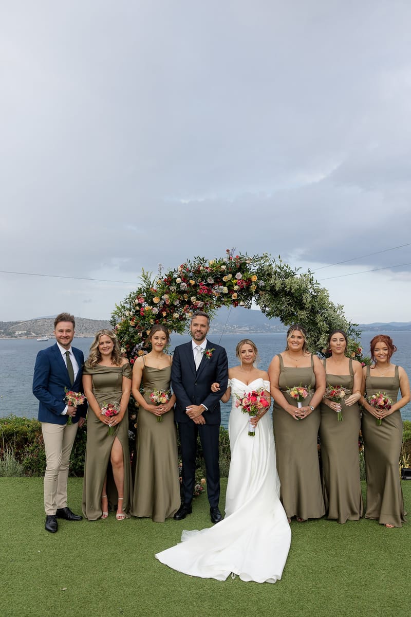 Lauren and Ioannis Wedding at the Gallery Venue of the Island Art and Taste venues in the Athenian Riviera