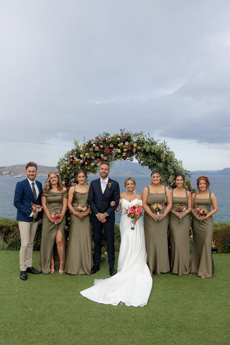 Lauren and Ioannis Wedding at the Gallery Venue of the Island Art and Taste venues in the Athenian Riviera