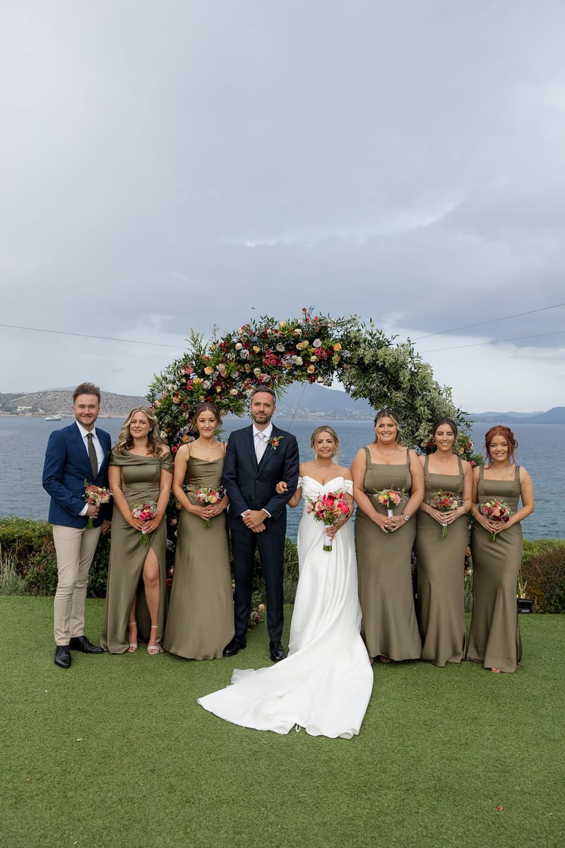 Lauren and Ioannis Wedding at the Gallery Venue of the Island Art and Taste venues in the Athenian Riviera