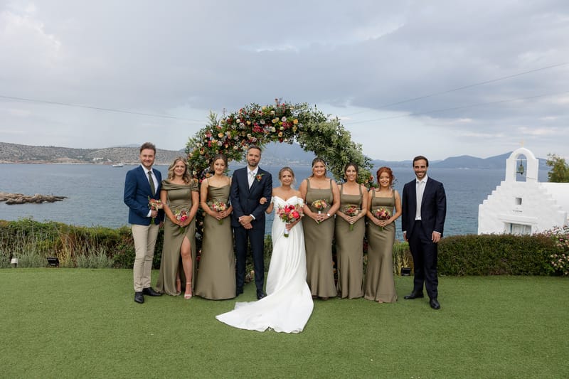 Lauren and Ioannis Wedding at the Gallery Venue of the Island Art and Taste venues in the Athenian Riviera