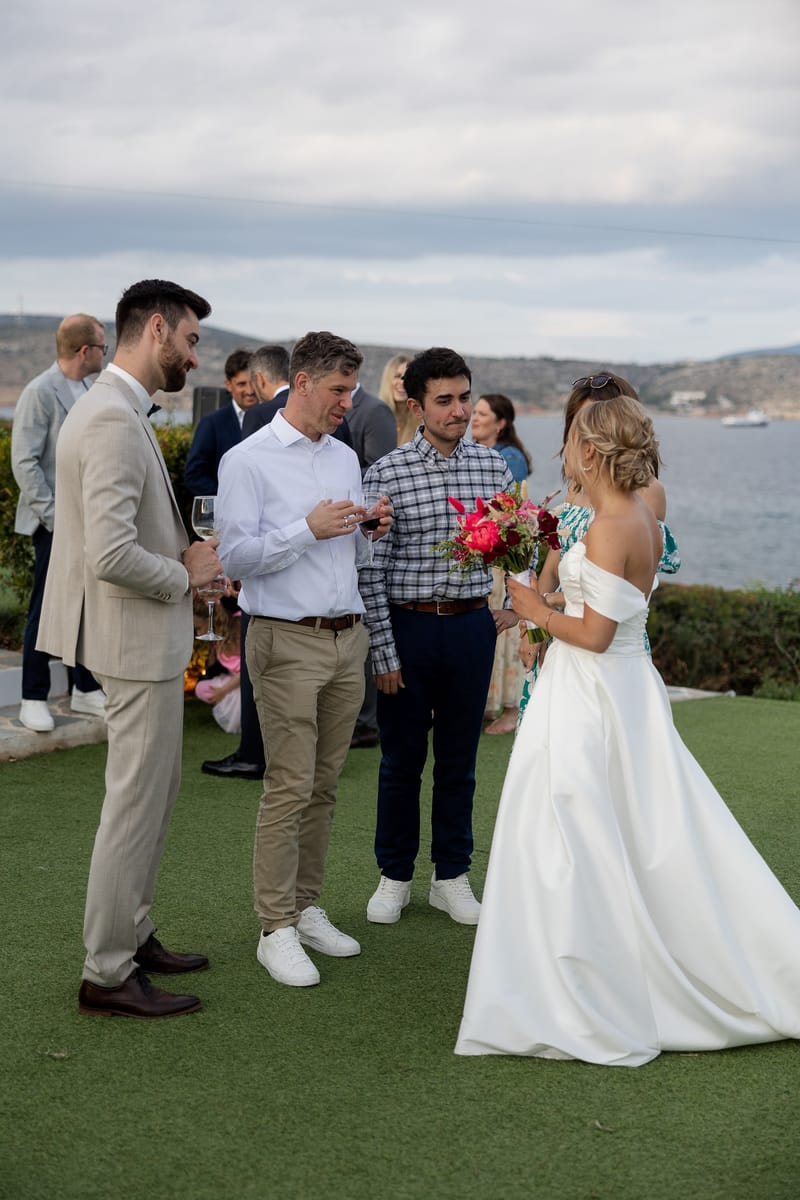 Lauren and Ioannis Wedding at the Gallery Venue of the Island Art and Taste venues in the Athenian Riviera
