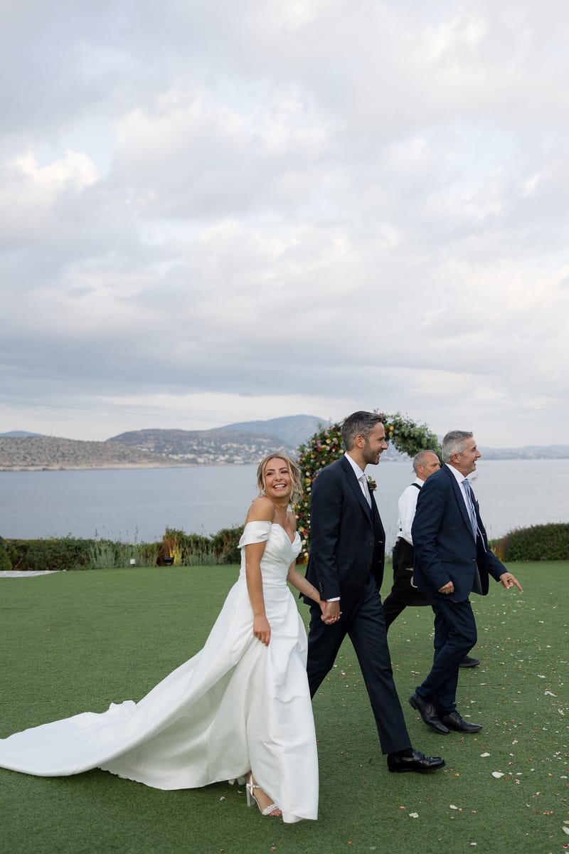 Lauren and Ioannis Wedding at the Gallery Venue of the Island Art and Taste venues in the Athenian Riviera