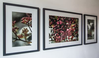 Rahmen Anthrazit lasiert