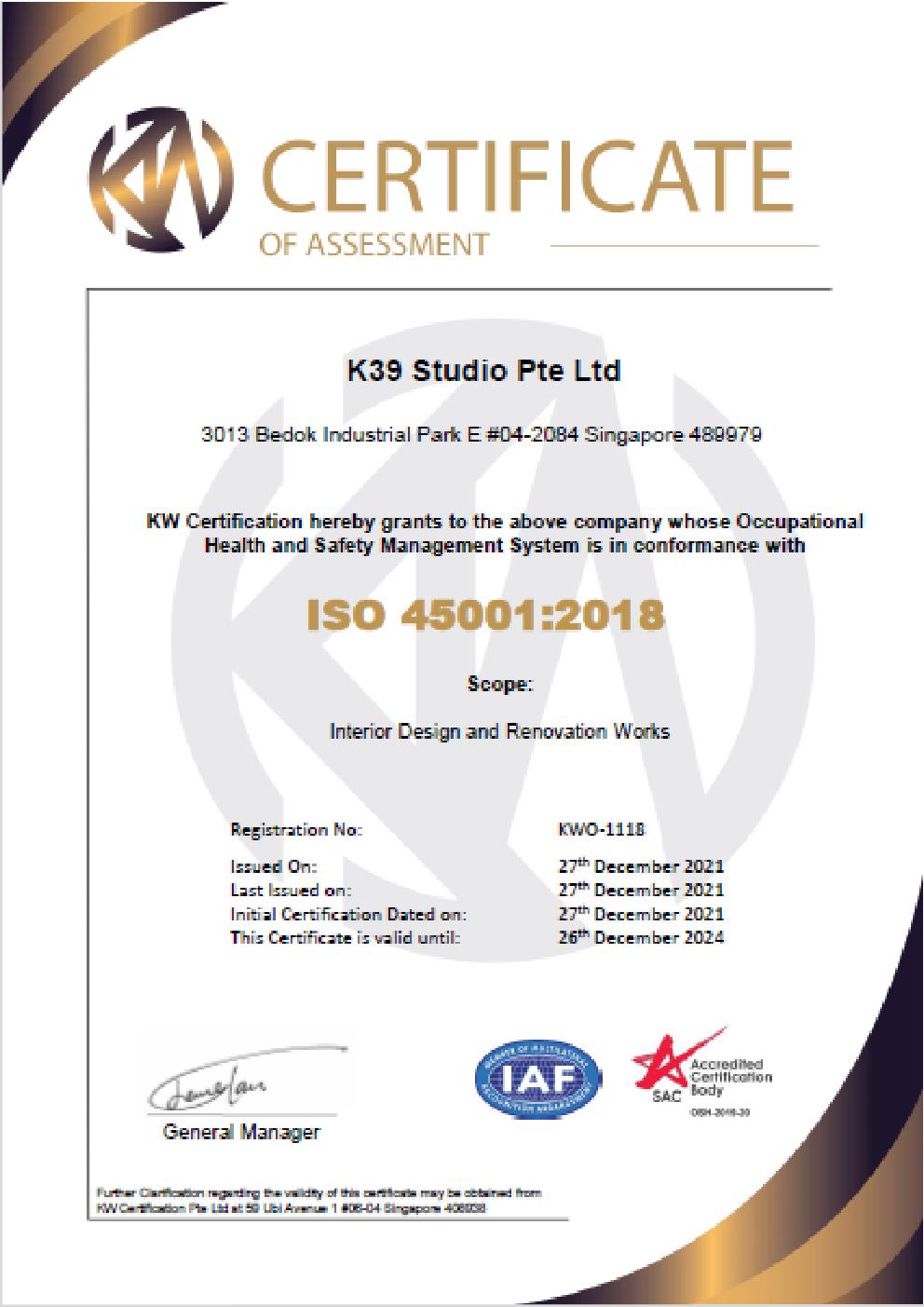 ISO 45001:2018