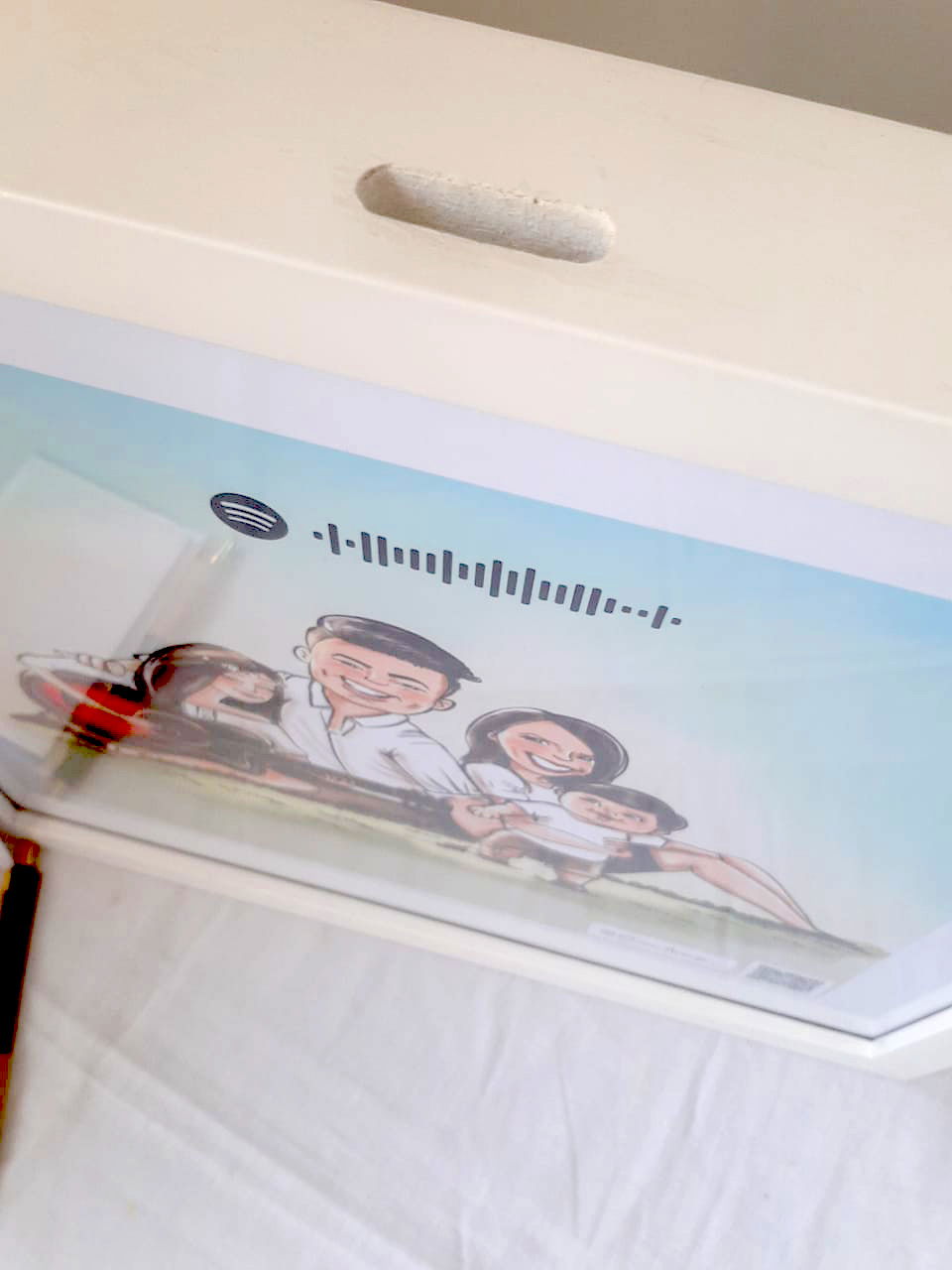 Quadro de mensagens e spotify