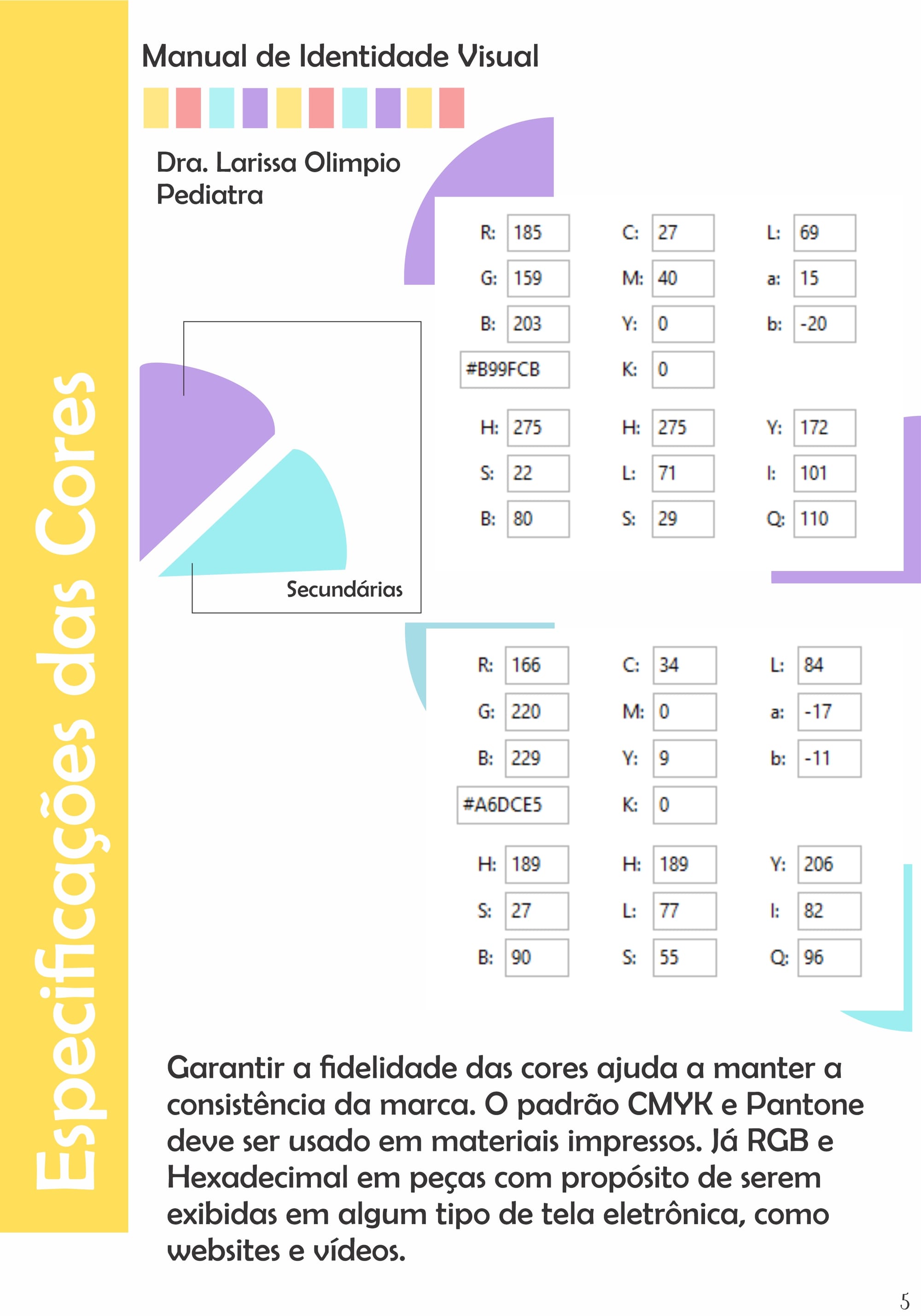 Identidade visual- Dra. Larissa Olímpio