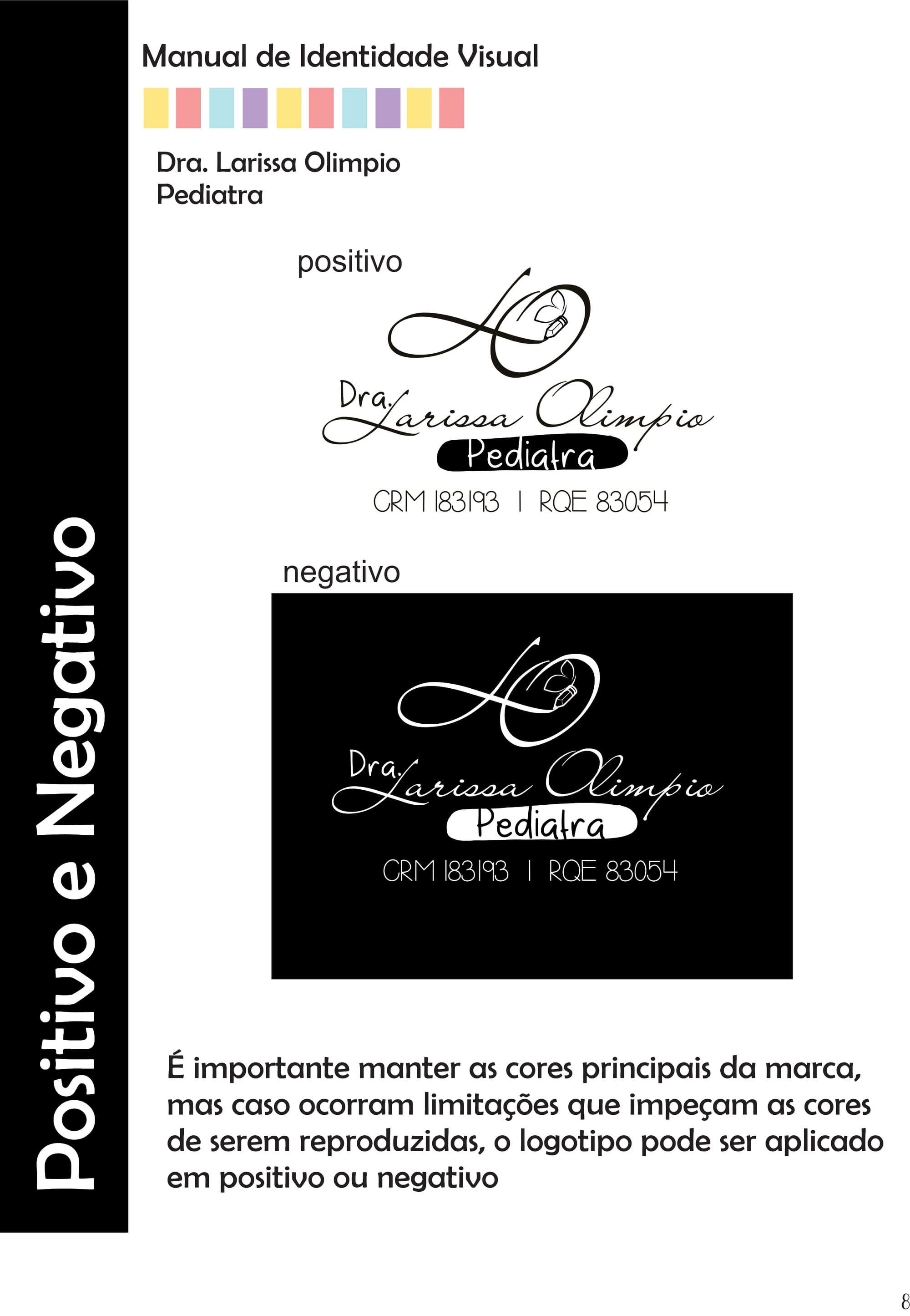 Identidade visual- Dra. Larissa Olímpio