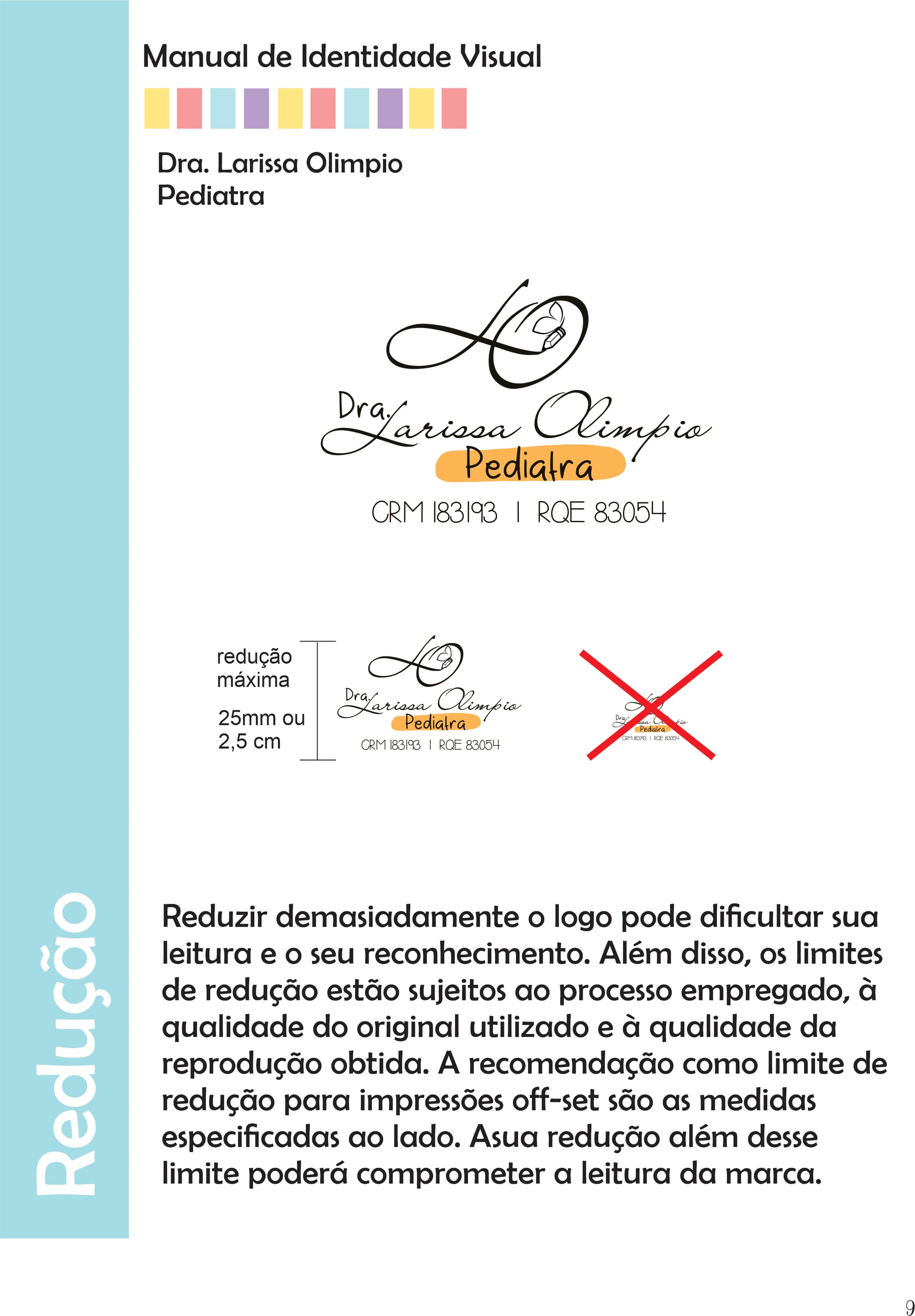 Identidade visual- Dra. Larissa Olímpio