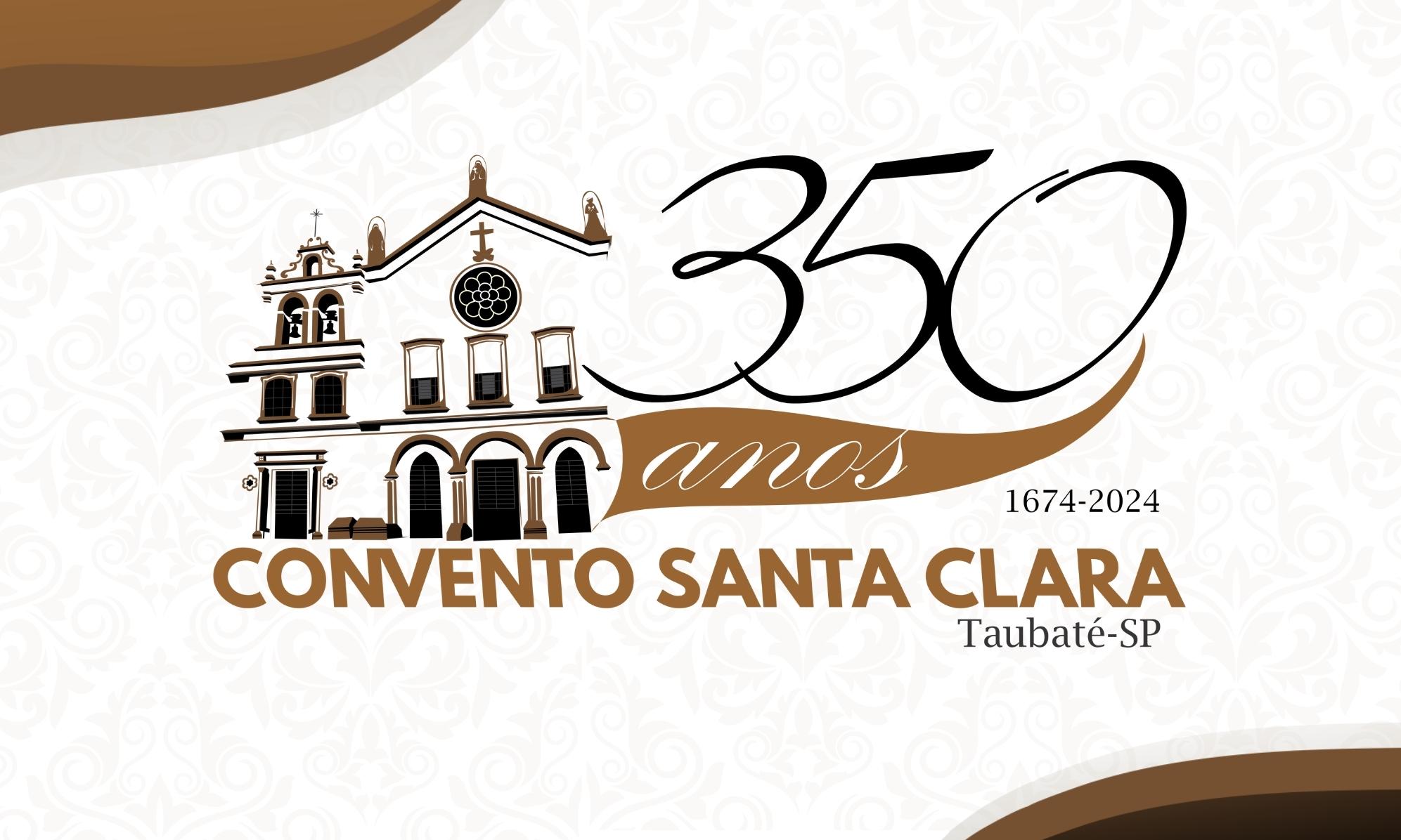 Logo em comemoração aos 350 anos do Convento Santa Clara e arte da quermesse