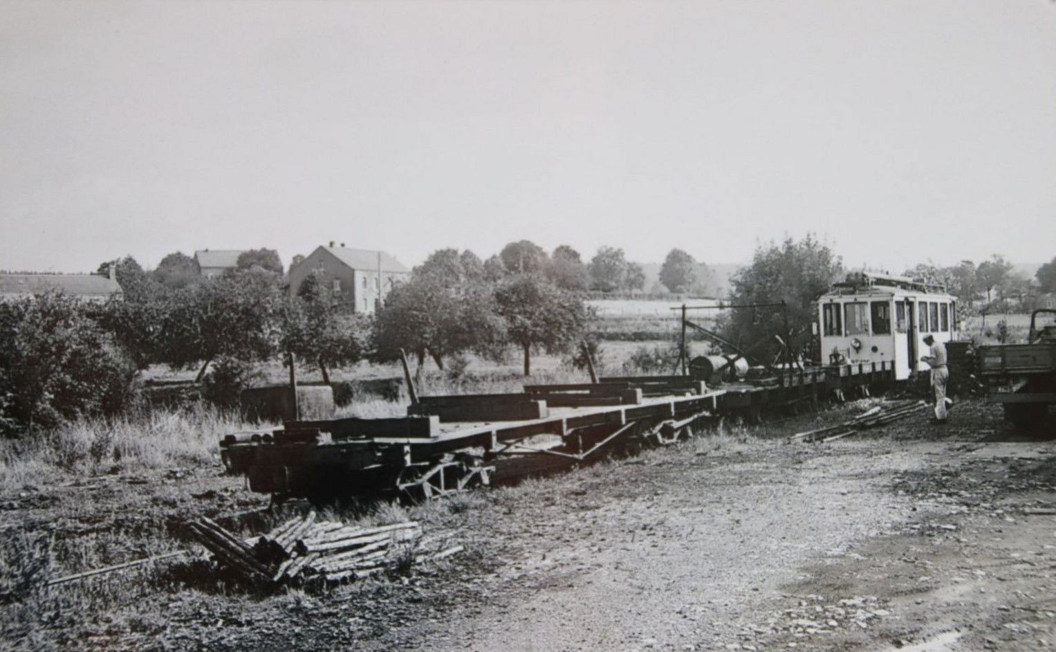 Le tram  démontage de la ligne