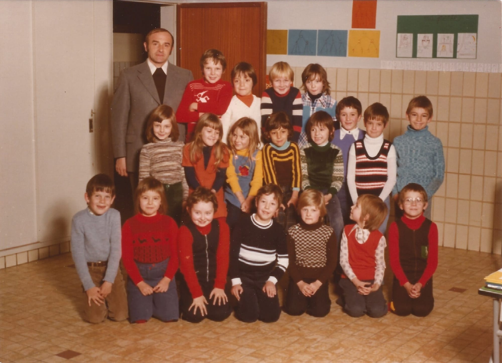 Ecole communale Libin classe de M Bomboir 1976