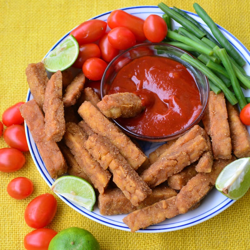 Healthy Chips Masala (Vegan Fish Fingers) - Alphajiri Greengrocer
