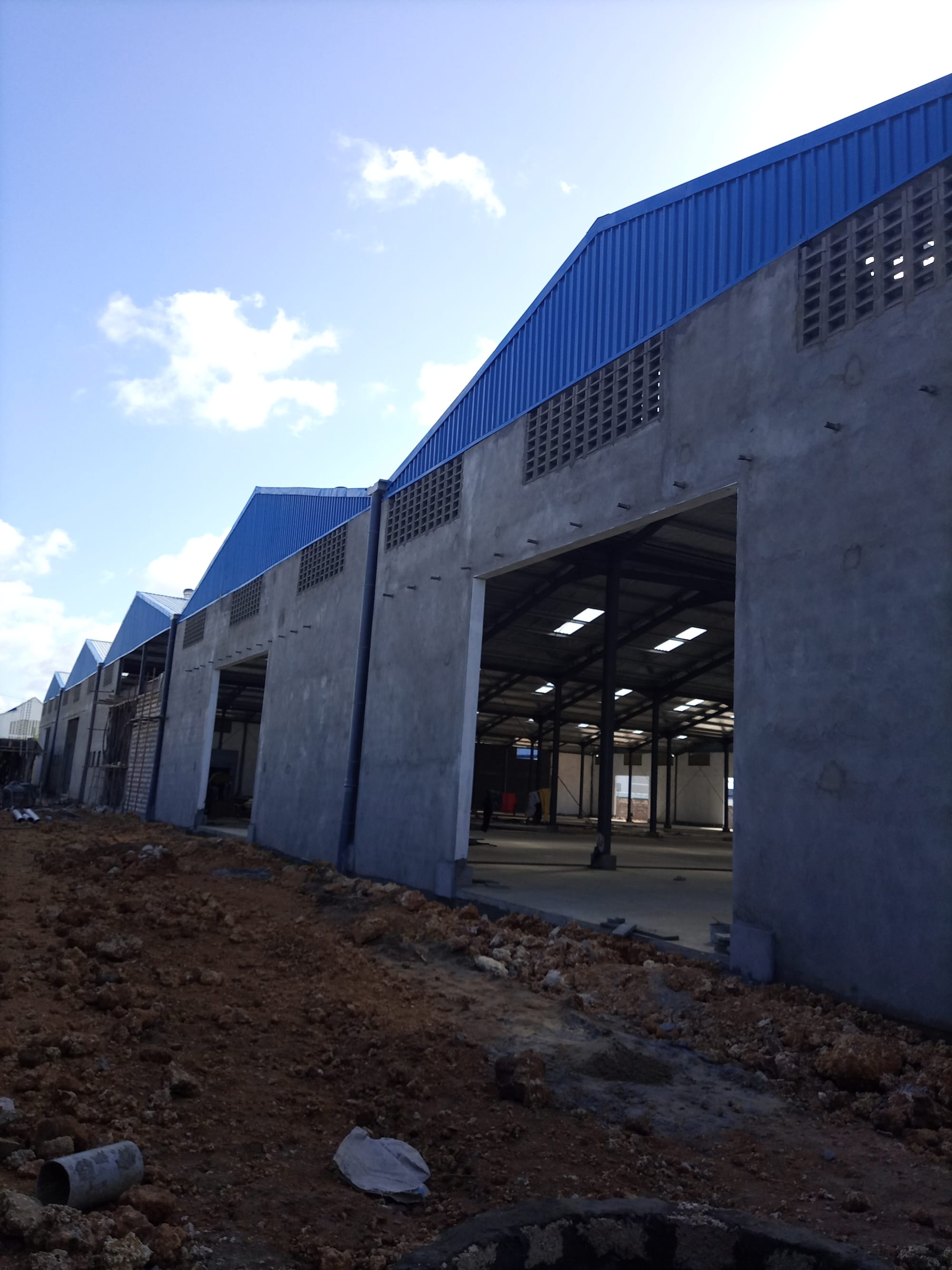 Mega Warehouses for Plastics Factory, Mombasa
