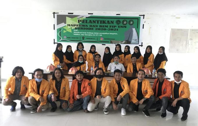 Pengurus BEM FIP UNM Periode 2020-2021 Resmi Dilantik