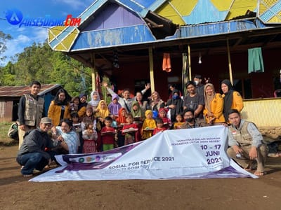 Relawan Prinsip.id BEM FIP UNM Bakti Sosial di Kampung Babangeng Bantaeng