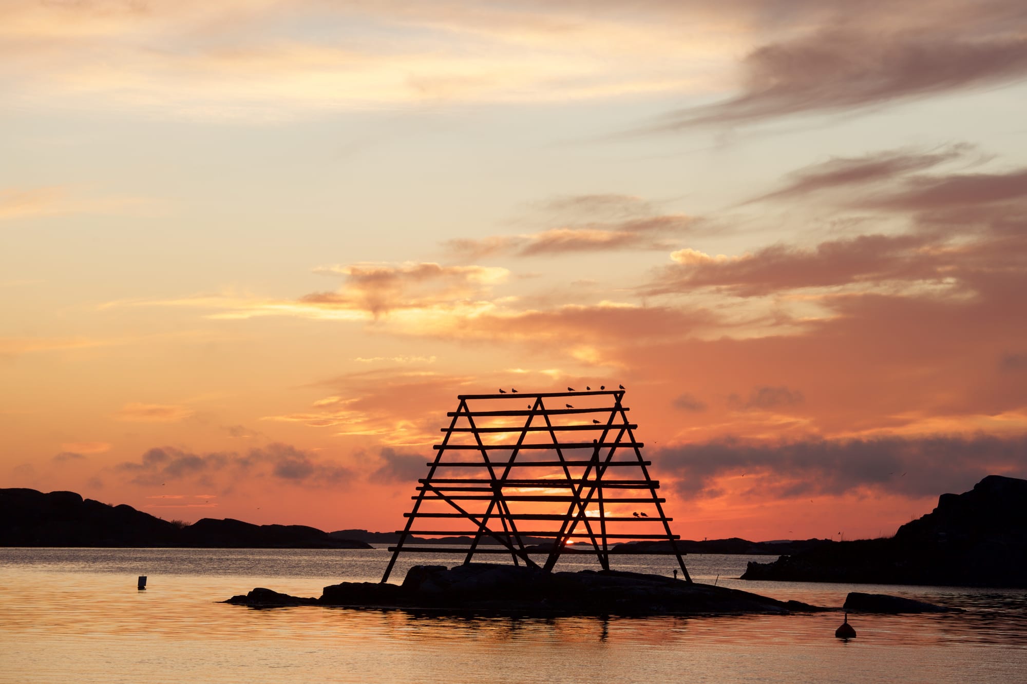 124. Fish drying rack outside Fiskebäckskil