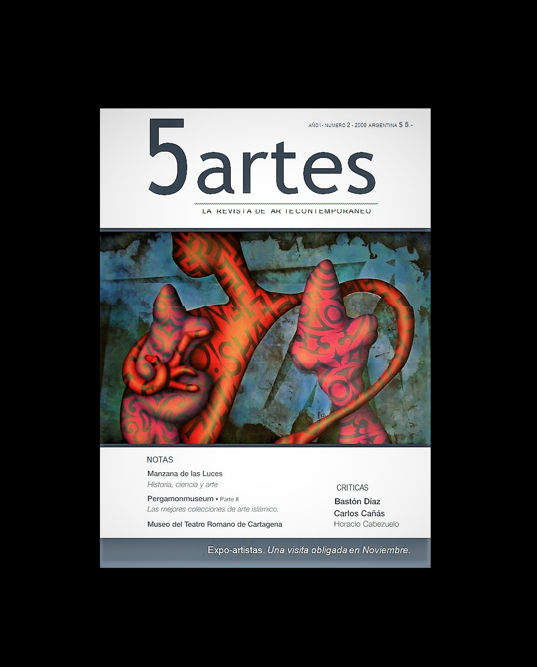 REVISTA 5 ARTES- NOTA y PINTURAS del TALLER