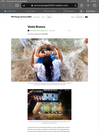 Foto Única Finalista de Carol Melo