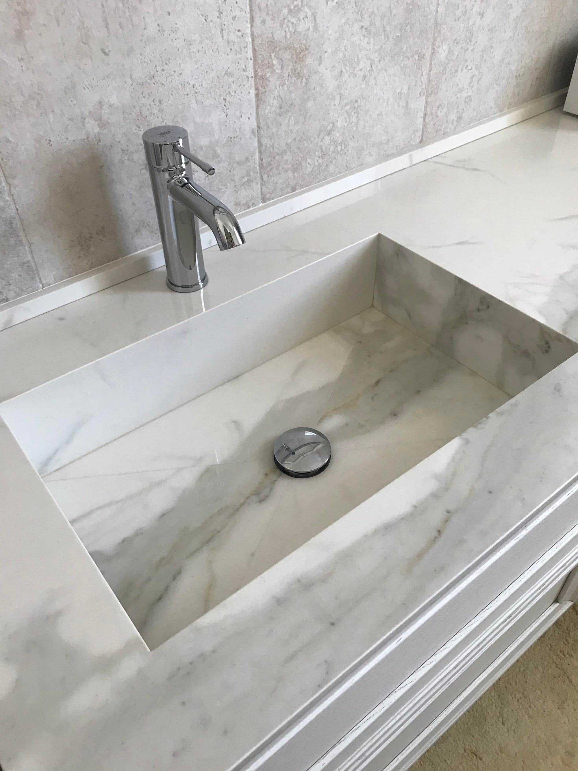 Classic Flat Vanity top - Private Villa