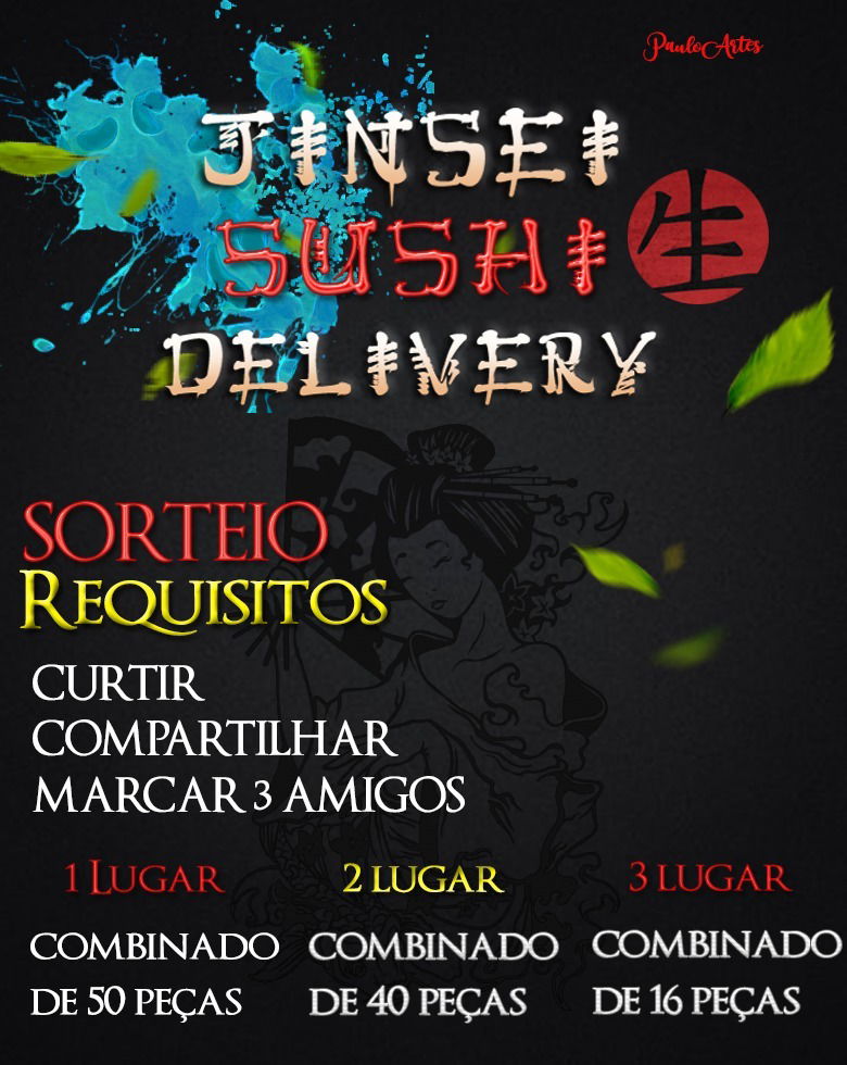 Artes Digitais feitos com todas informações pedidas. 