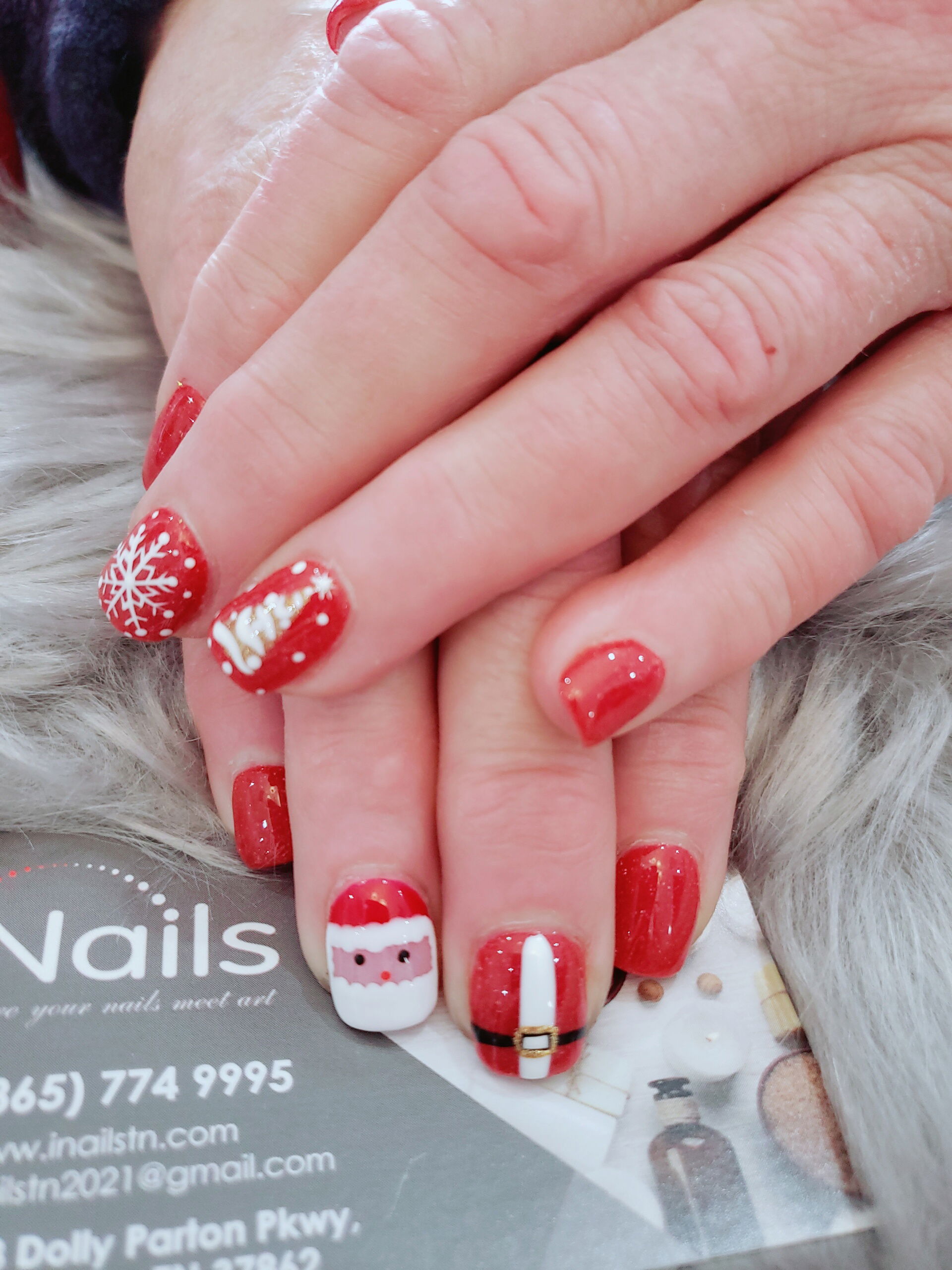 Christmas Nail art by iNails