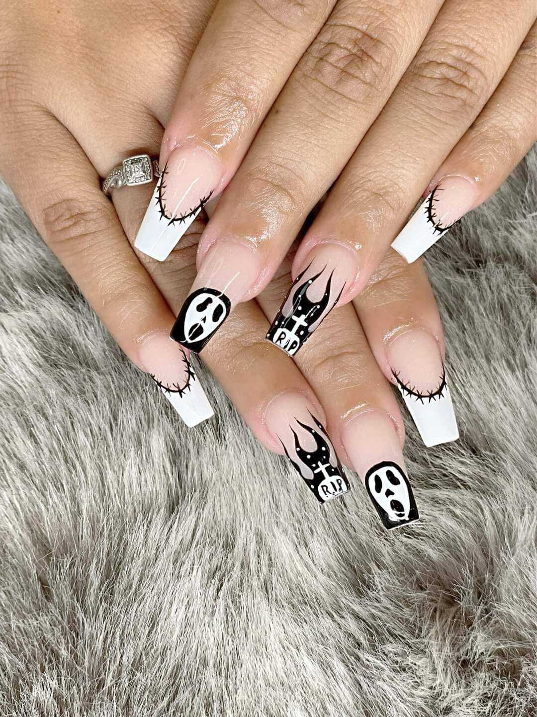 halloween nail design