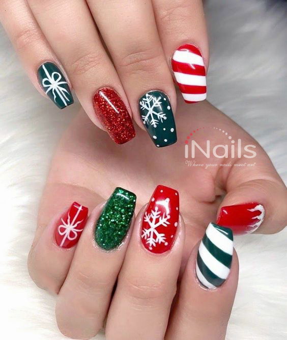 Christmas Nail art by iNails