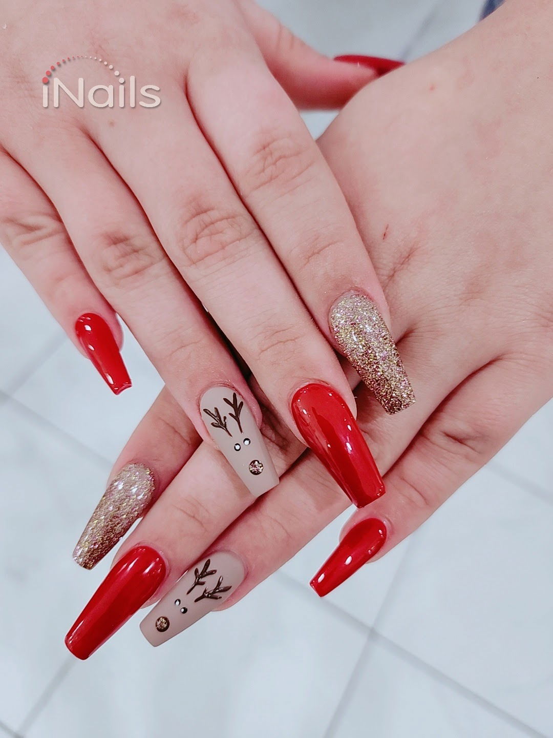 Christmas Nail art by iNails