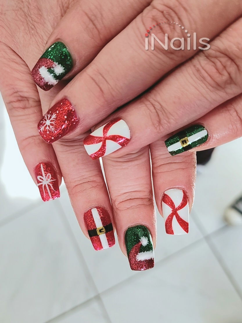 Christmas Nail art by iNails