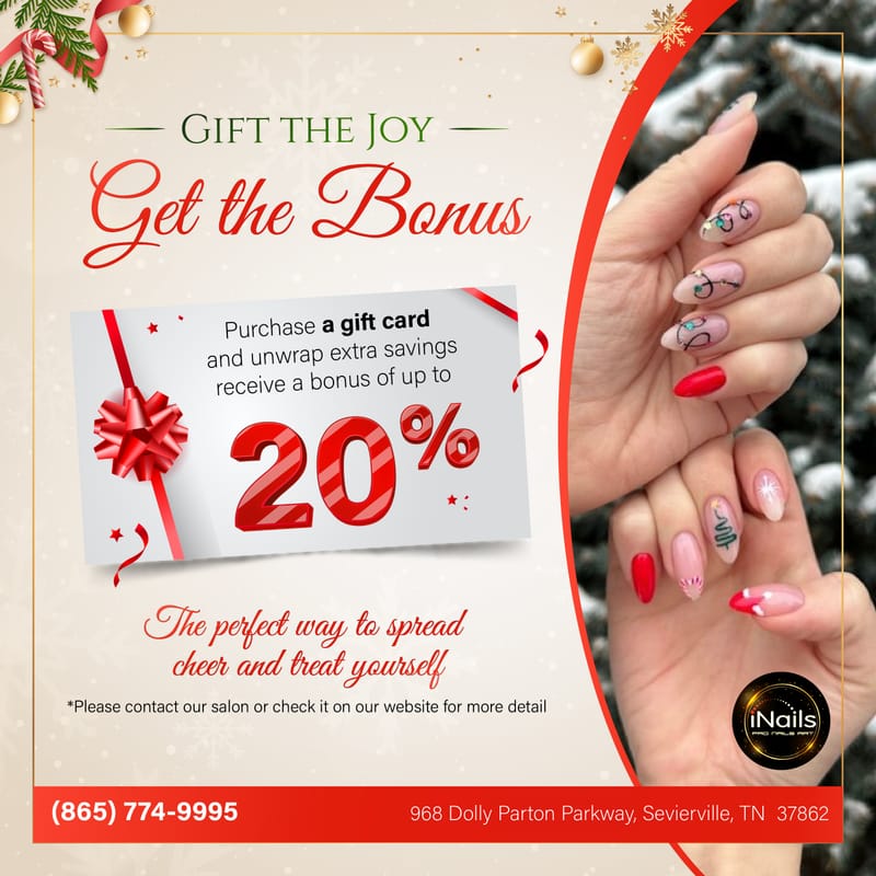 Up to 20% BONUS for Gift Certificate