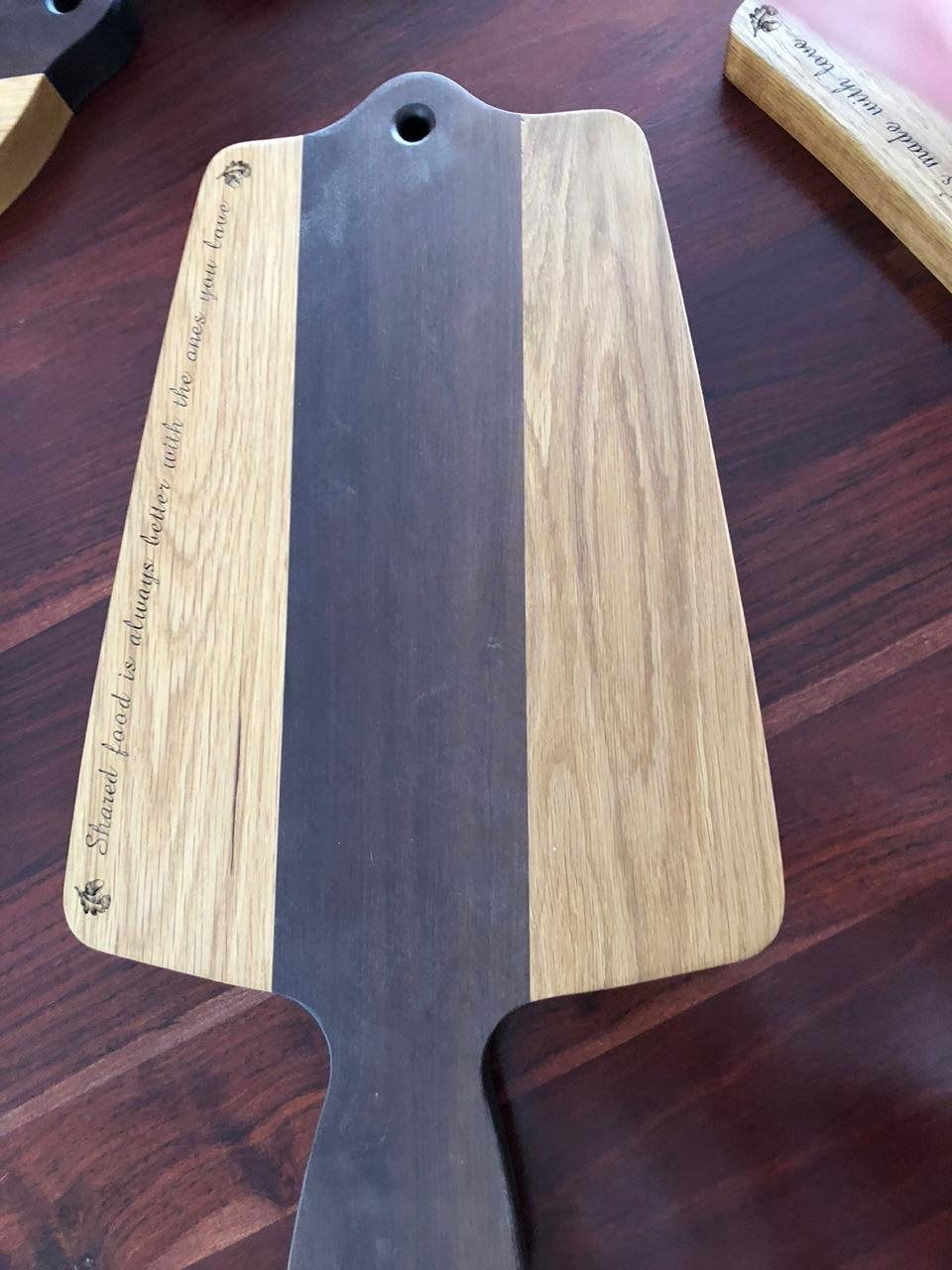 Paddle chopping board