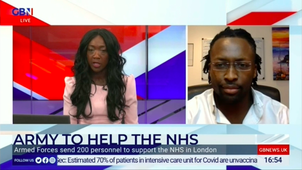 GBN Live News: Dr Raphael Olaiya on Army support and Covid predispositions