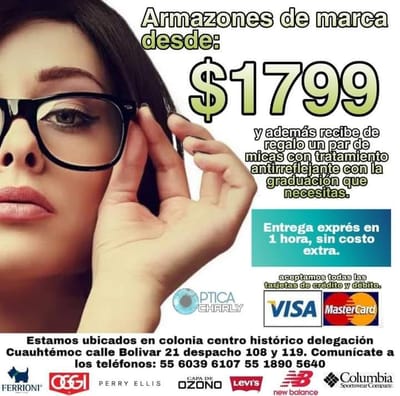 lentes de marca desde $1799