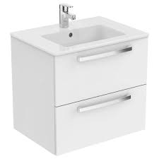 Ideal Standard White Wall-mounted Vanity unit & basin set